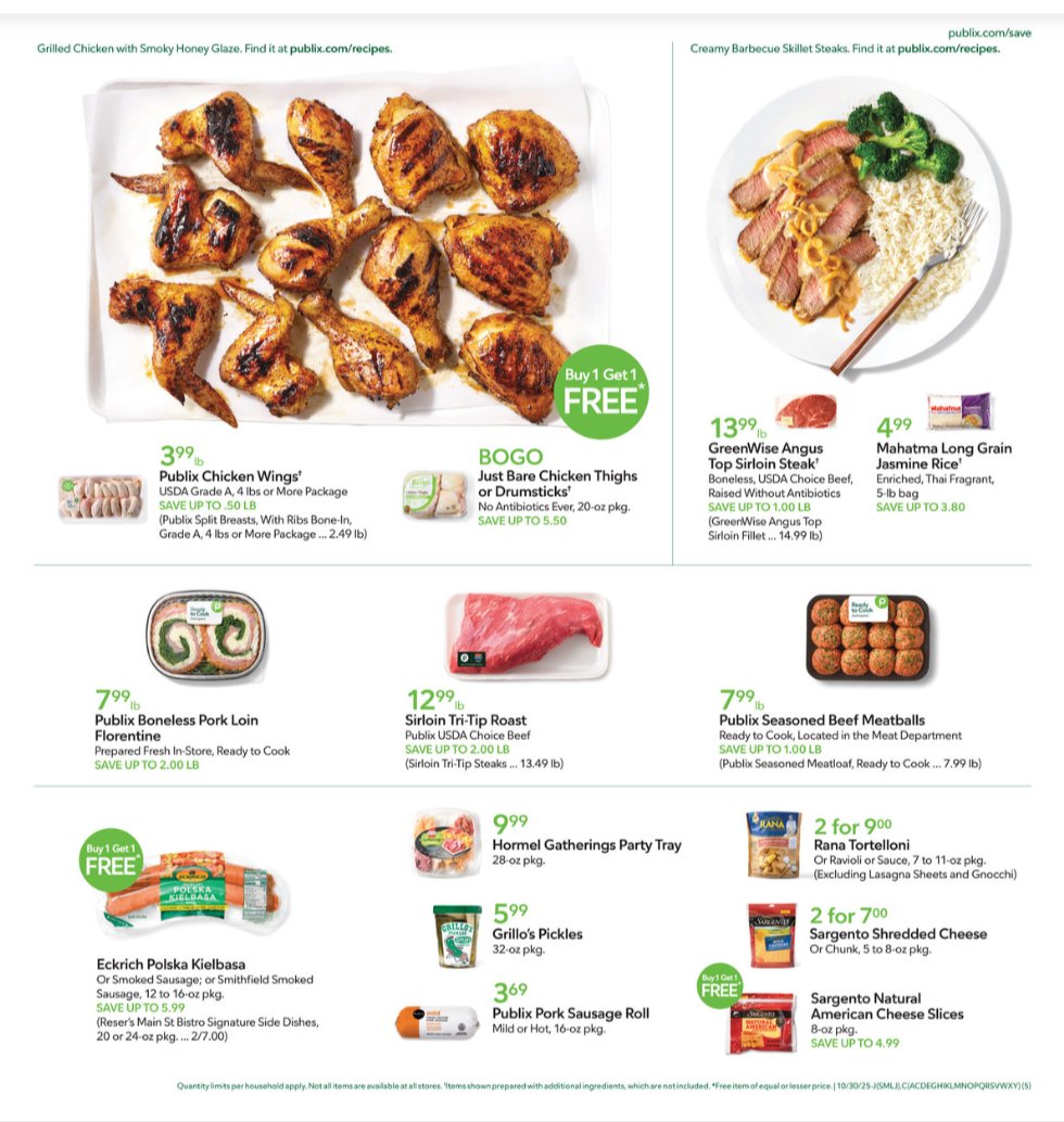 Publix Ad for this week October 29 – November 4, 2025 5