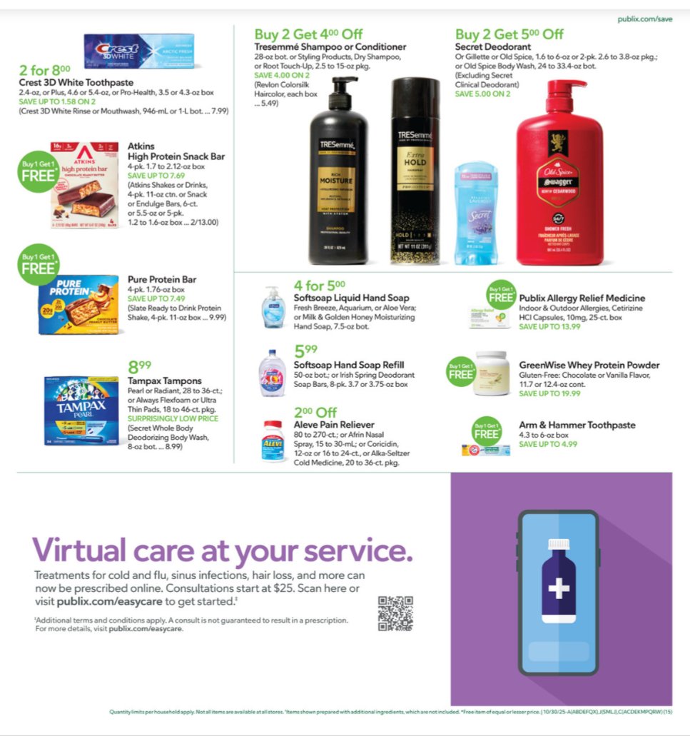 Publix Ad for this week October 29 – November 4, 2025 15