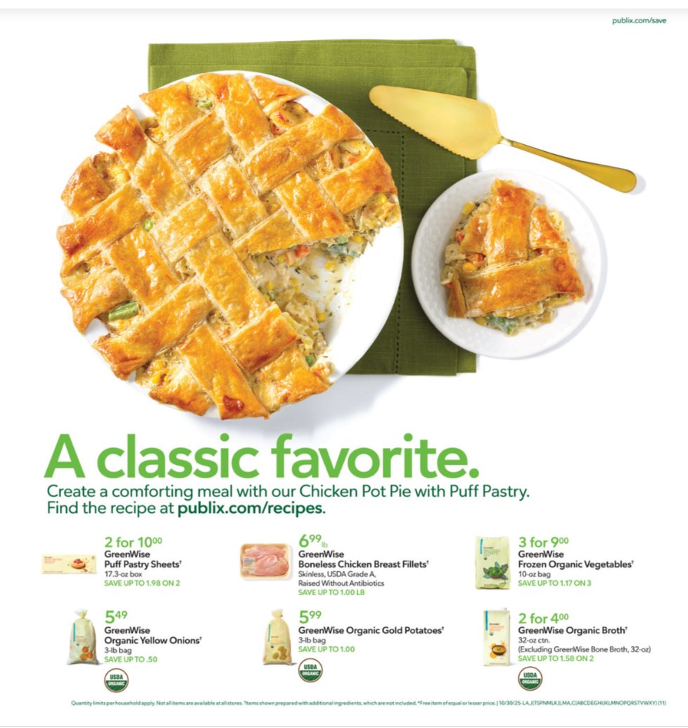 Publix Ad for this week October 29 – November 4, 2025 11