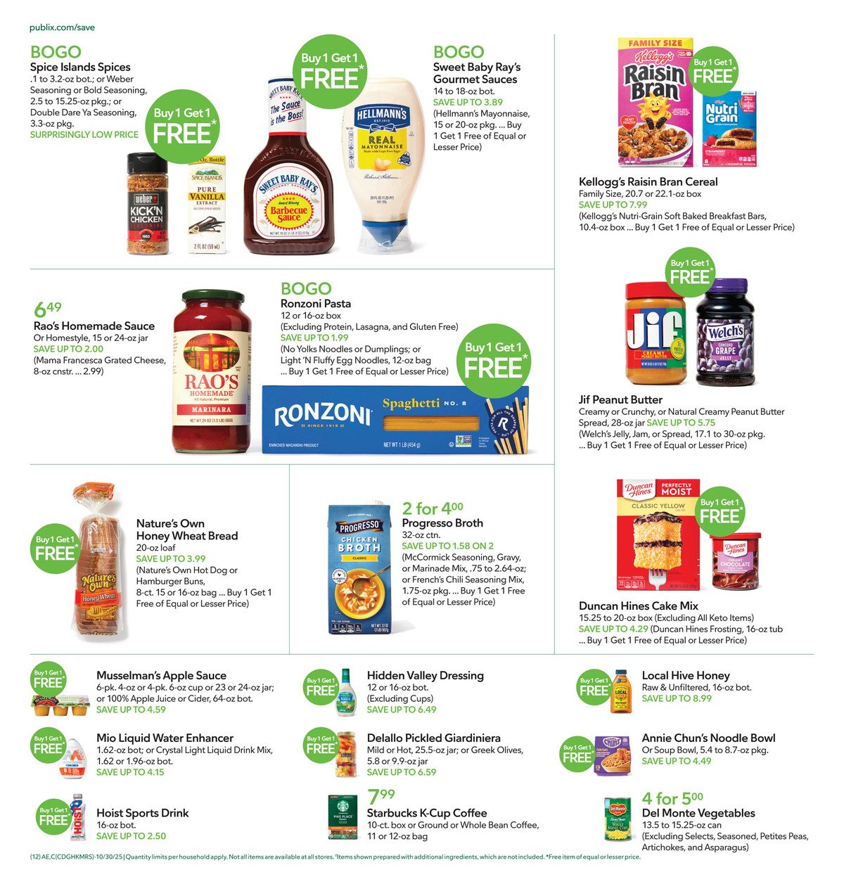 Publix Ad for this week October 29 – November 4, 2025 12