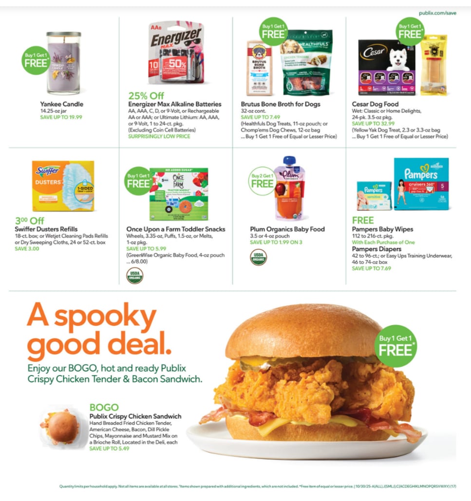 Publix Ad for this week October 29 – November 4, 2025 17