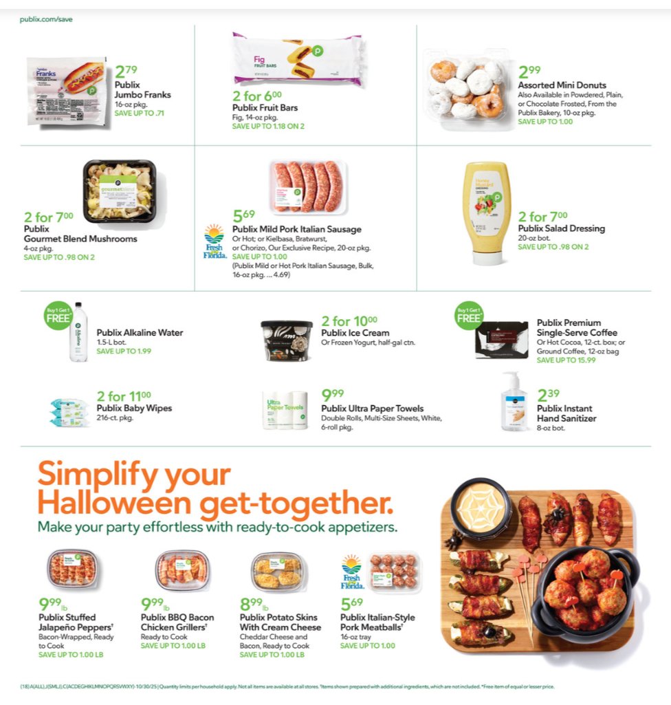 Publix Ad for this week October 29 – November 4, 2025 18