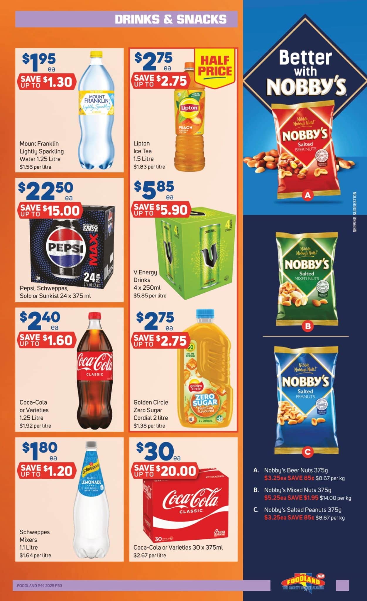Foodland Catalogue 29 October – 4 November, 2025. 33