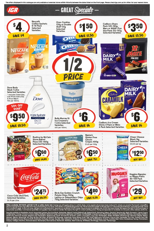 IGA Catalogue Specials 29 October – 4 November, 2025. 3