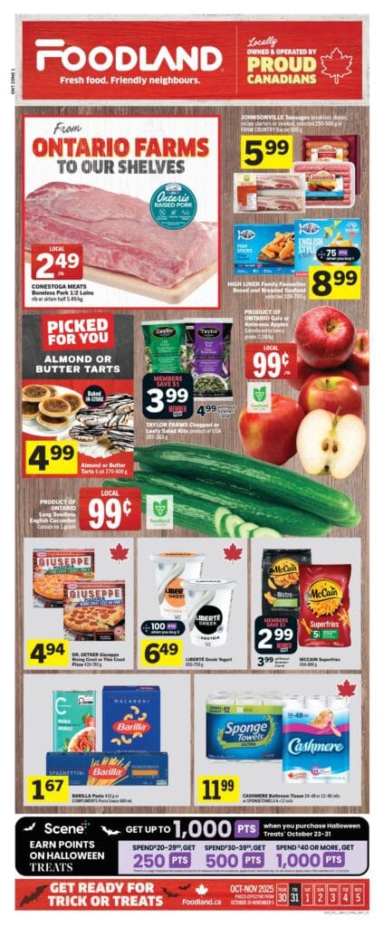 Foodland Flyer October 30 – November 5, 2025