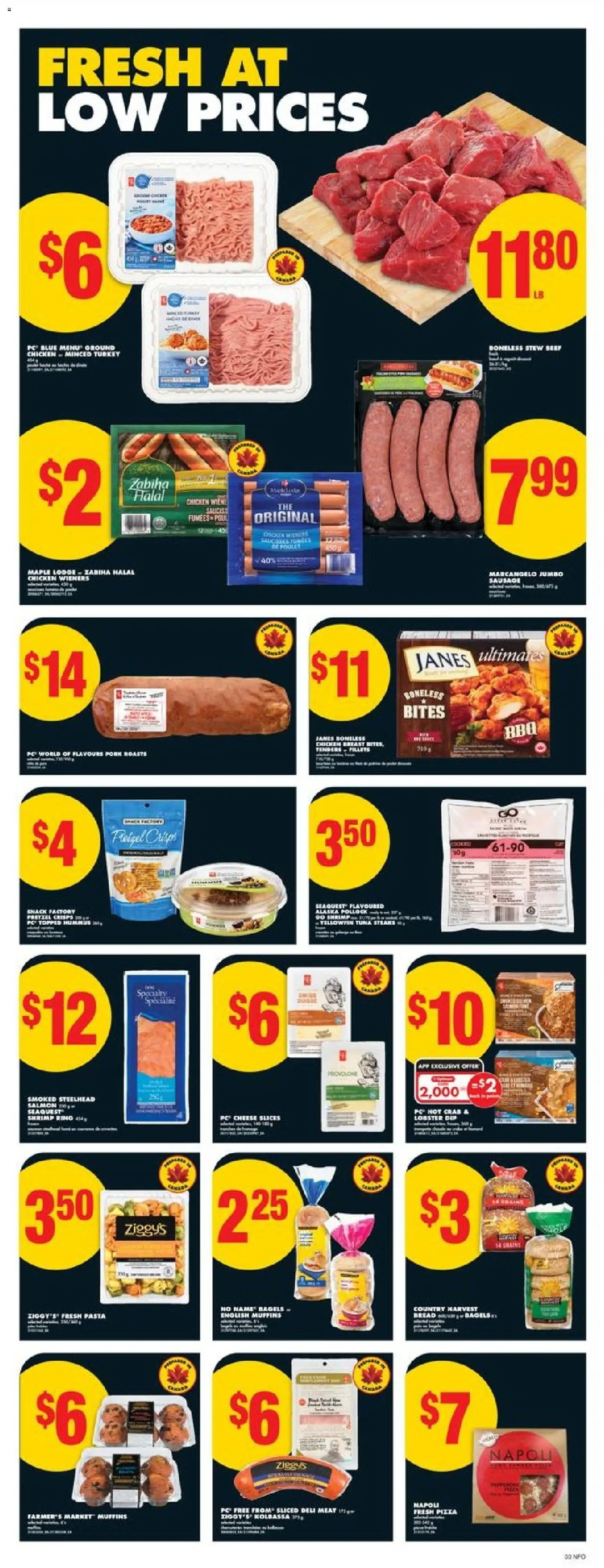 No Frills flyer valid from 30.10.2025 | Page: 3 | Products: Pasta, Pizza, Chicken, Pork No Frills flyer valid from 30.10.2025 | Page: 3 | Products: Pasta, Pizza, Chicken, Pork