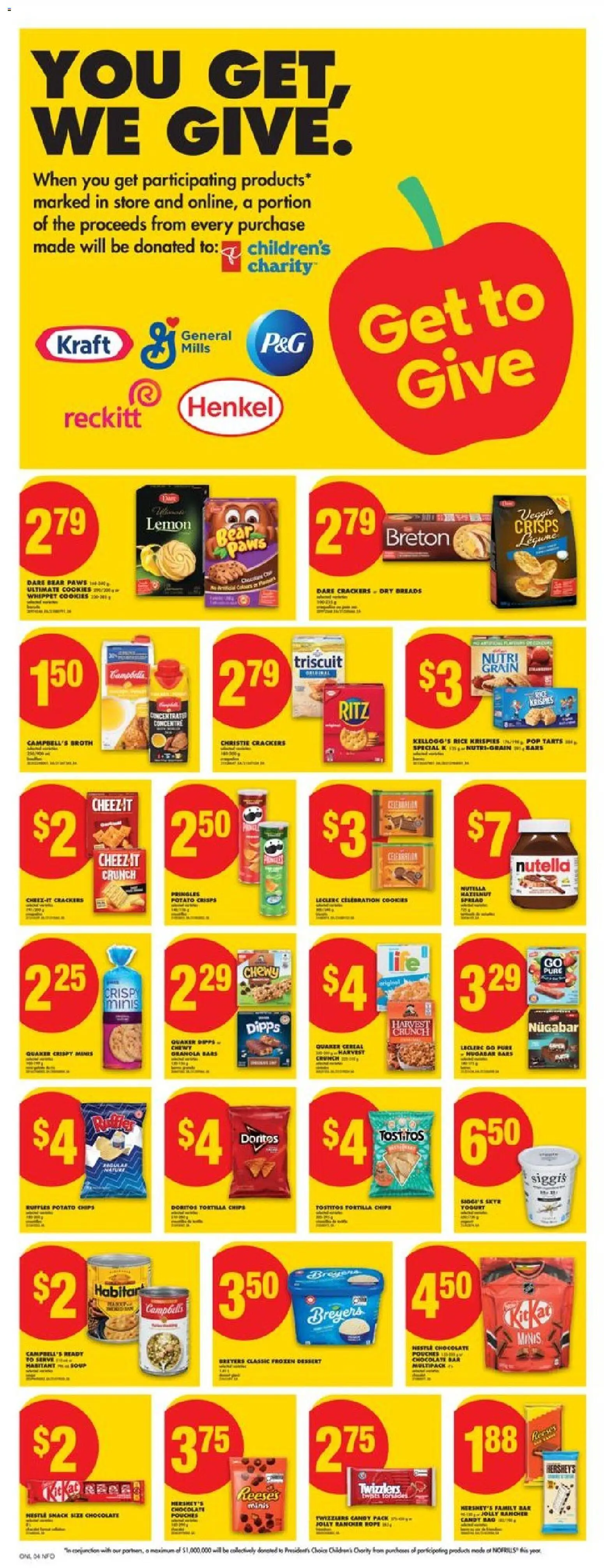 No Frills flyer valid from 30.10.2025 | Page: 9 | Products: Chips, Cookies, Yogurt, Chocolate No Frills flyer valid from 30.10.2025 | Page: 9 | Products: Chips, Cookies, Yogurt, Chocolate