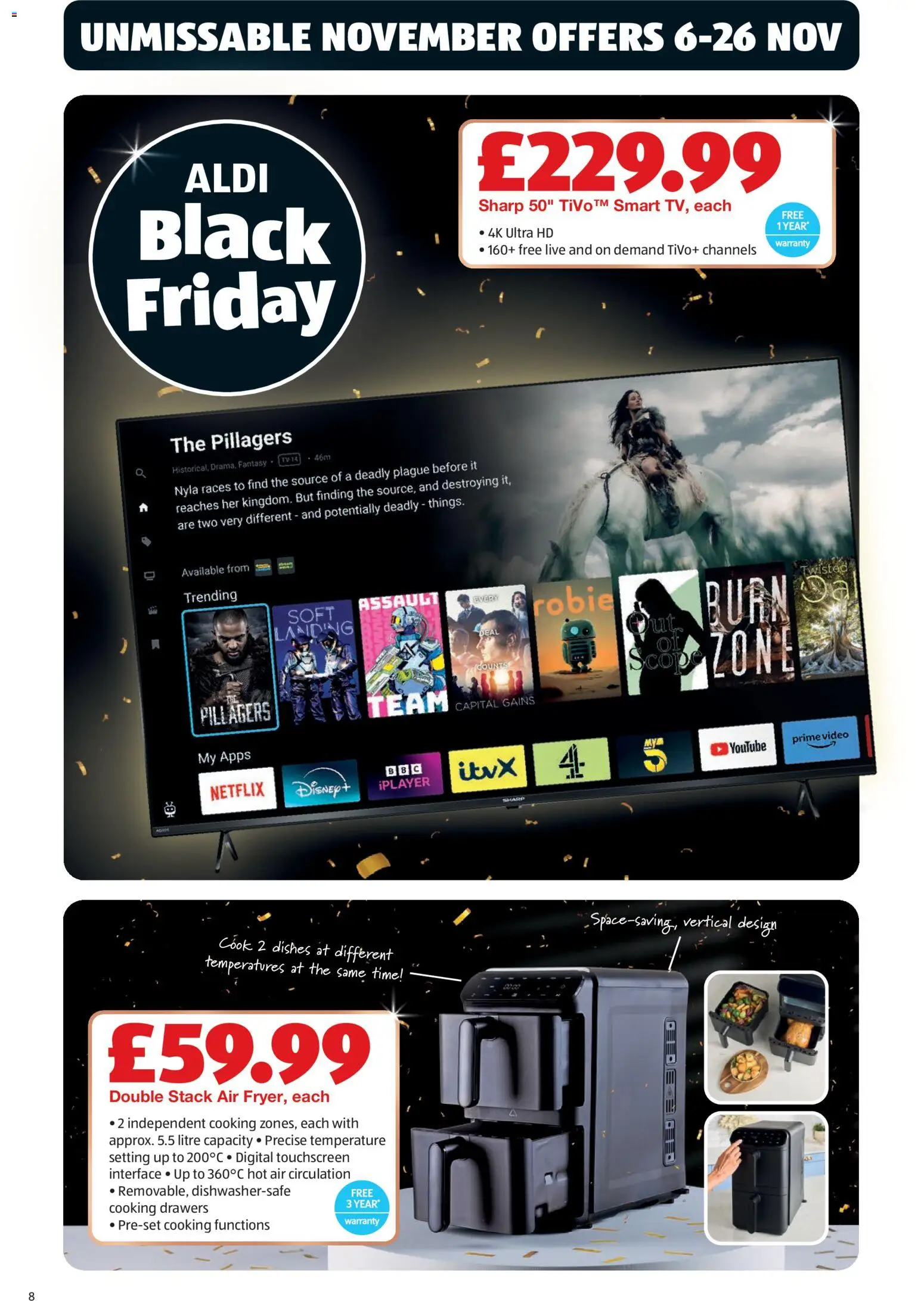 {H1} | Page: 8 | Products: Drawers, Video