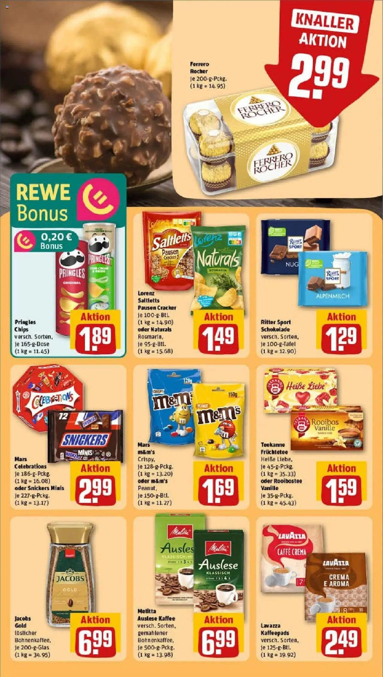 Rewe prospekt Ebsdorfergrund / Dreihausen – gültig ab 29.09.2025 | Seite: 21 | Produkte: Kaffeepads, Ritter sport, M&M's, Mars Rewe prospekt Ebsdorfergrund / Dreihausen – gültig ab 29.09.2025 | Seite: 21 | Produkte: Kaffeepads, Ritter sport, M&M's, Mars