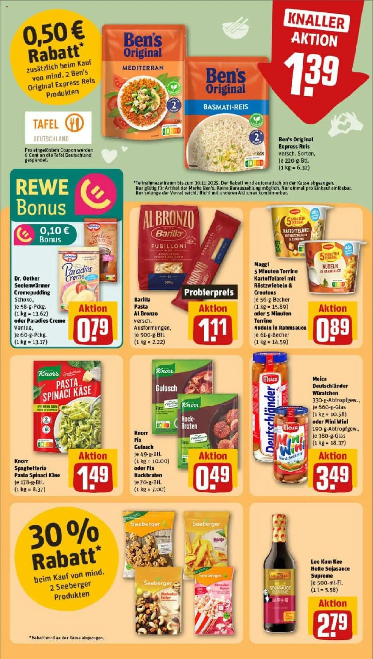 Rewe prospekt Ebsdorfergrund / Dreihausen – gültig ab 29.09.2025 | Seite: 20 | Produkte: Knorr fix, Meica, Gulasch, Nudeln Rewe prospekt Ebsdorfergrund / Dreihausen – gültig ab 29.09.2025 | Seite: 20 | Produkte: Knorr fix, Meica, Gulasch, Nudeln