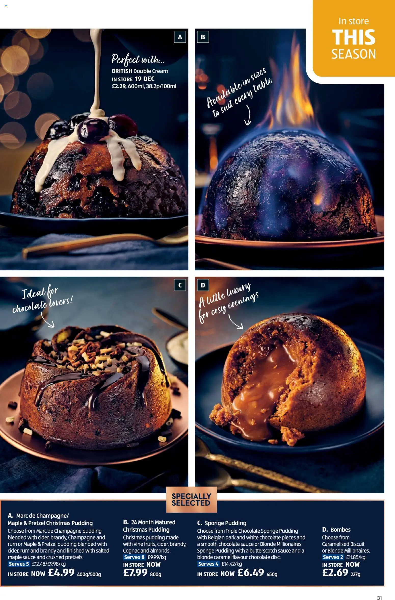 {H1} | Page: 31 | Products: Sauce, Chocolate, Suit, Champagne