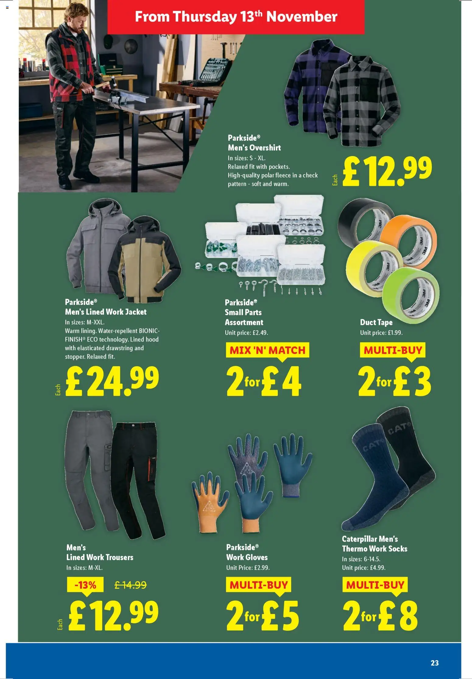 {H1} | Page: 23 | Products: Jacket, Socks, Gloves