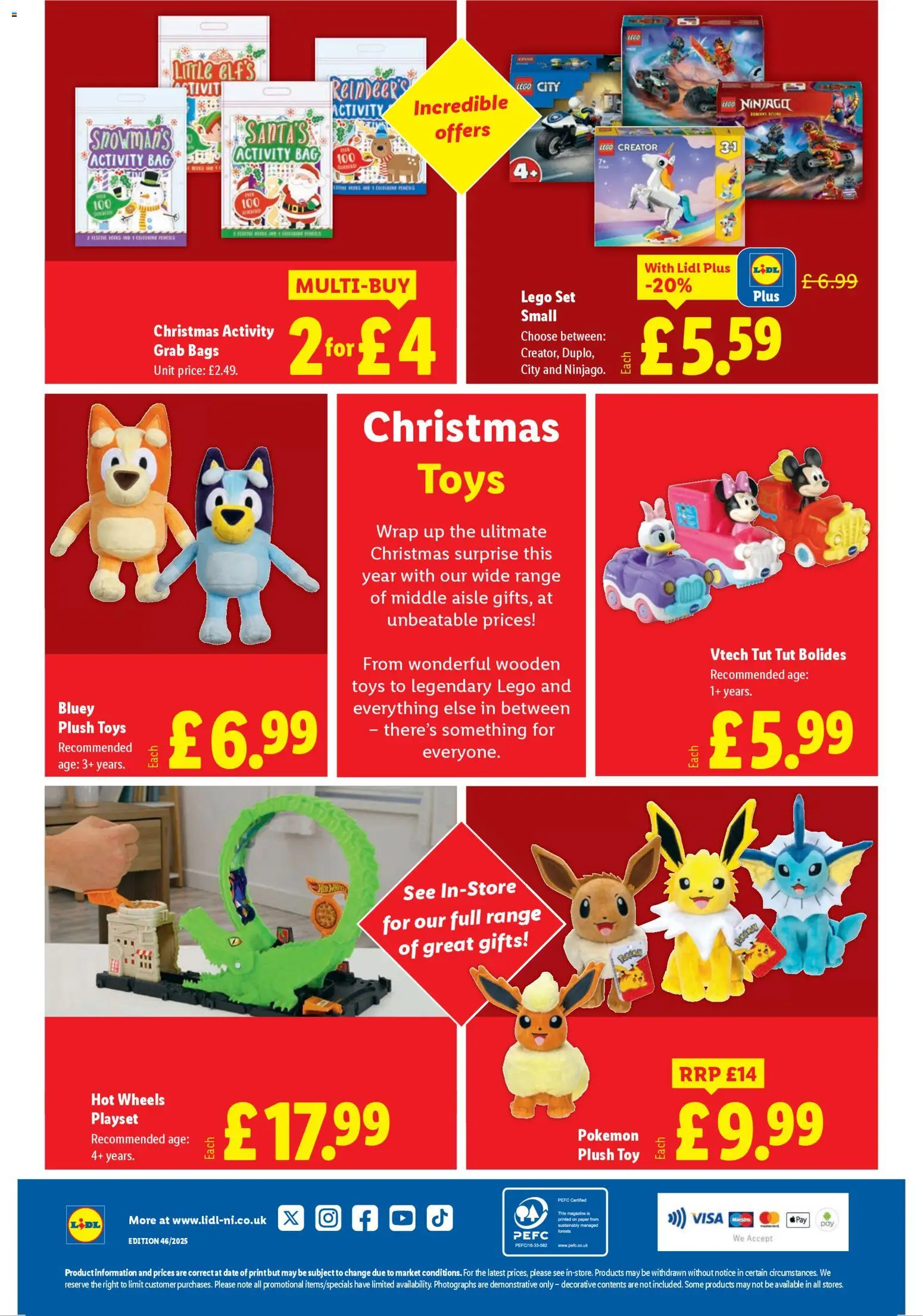 {H1} | Page: 36 | Products: Toy, Lego, Rooibos tea, Bag