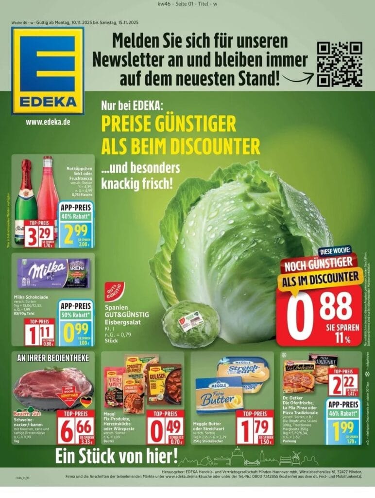 Edeka Prospekt nächste Woche: Angebote vom 10.11.2025 bis 15.11.2025