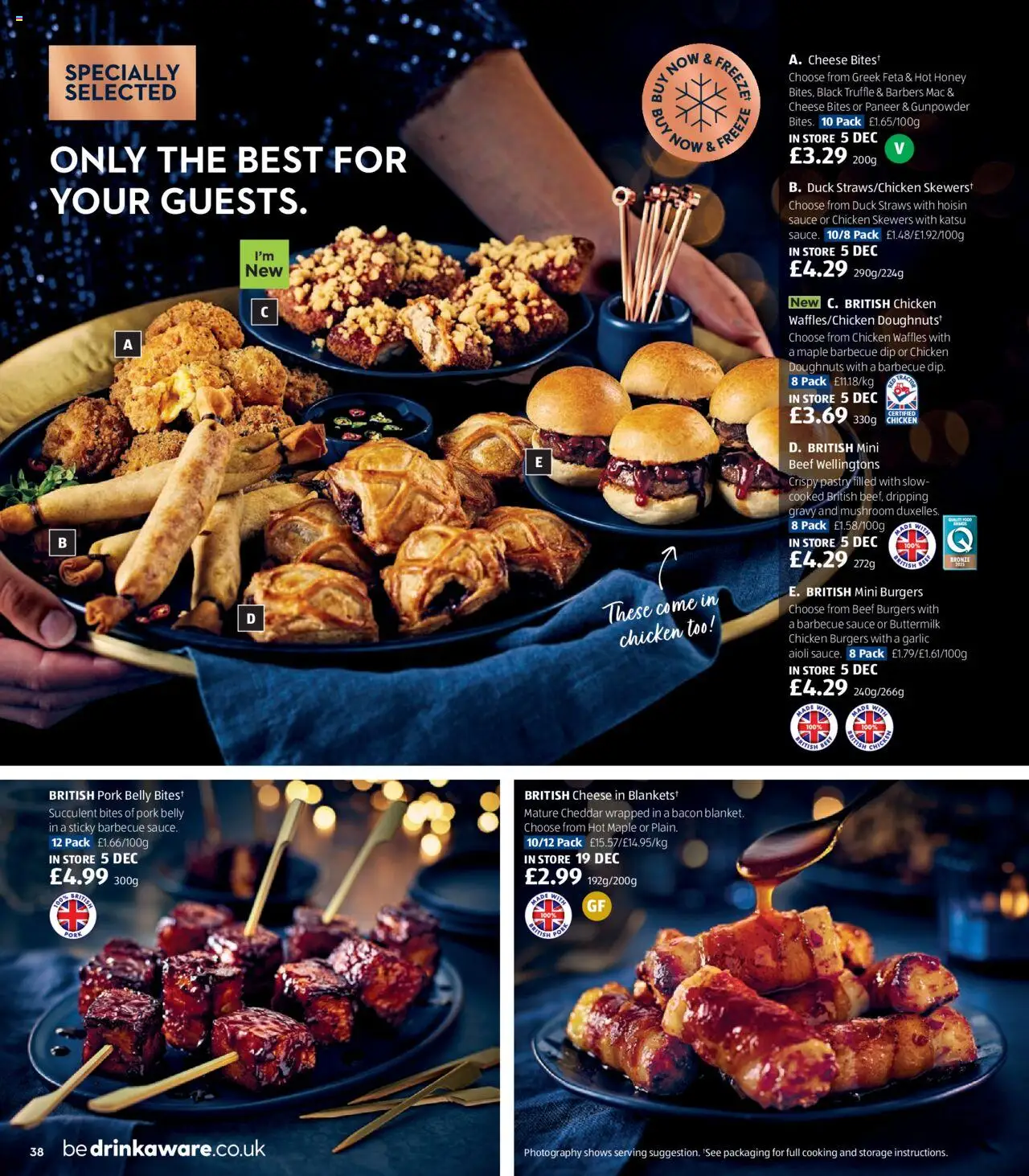 {H1} | Page: 38 | Products: Cheddar, Waffles, Wellingtons, Honey