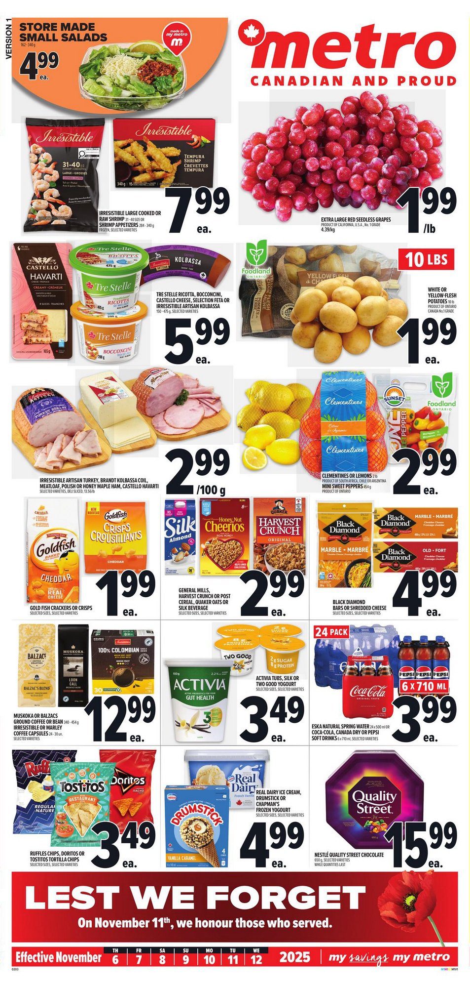 Metro Flyer Next Week 1 Metro Flyer for this week November 6 – November 12, 2025