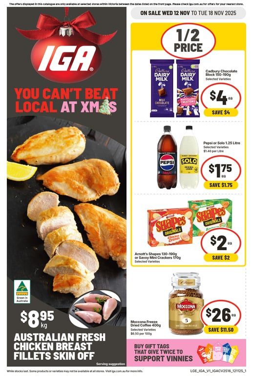 IGA Catalogue This Week 1 IGA Catalogue Specials 12 November – 18 November 2025.