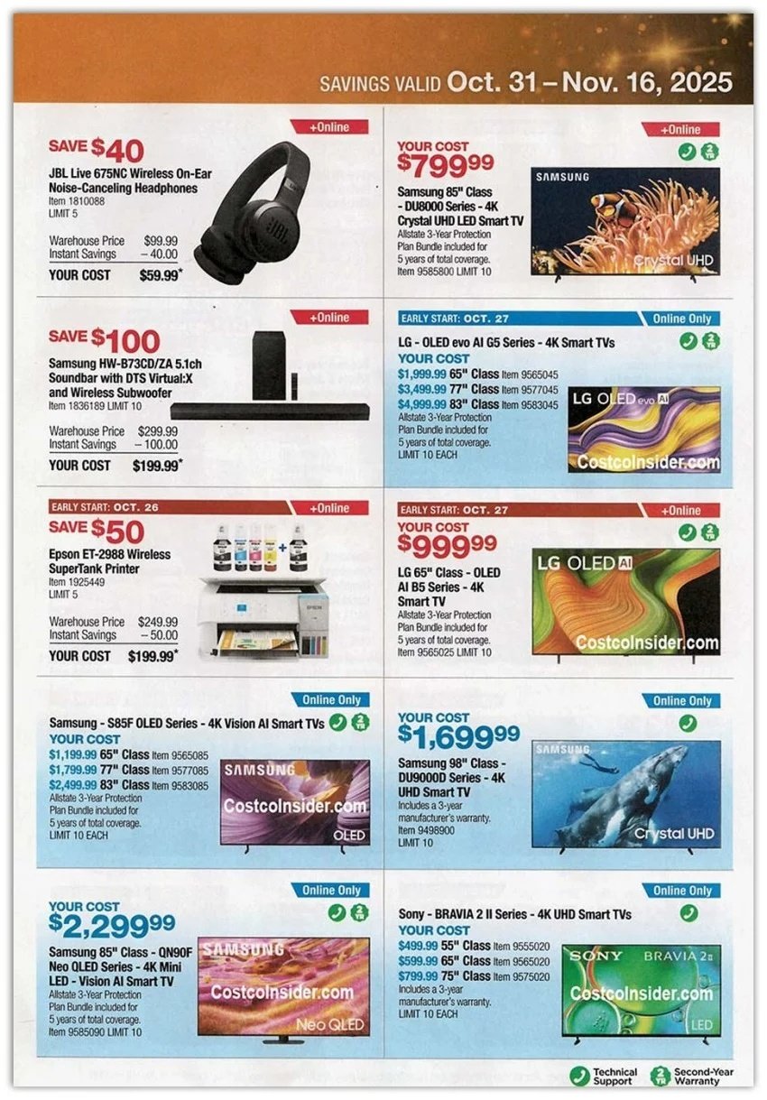 Black Friday 2025 – Holiday Savings COSTCO Sales Ad 9