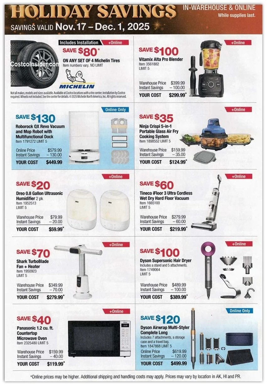 Black Friday 2025 – Holiday Savings COSTCO Sales Ad 12