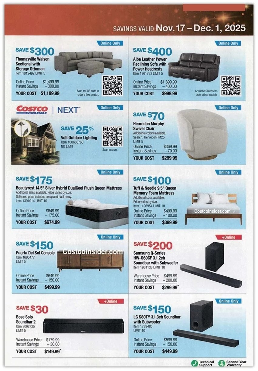 Black Friday 2025 – Holiday Savings COSTCO Sales Ad 15