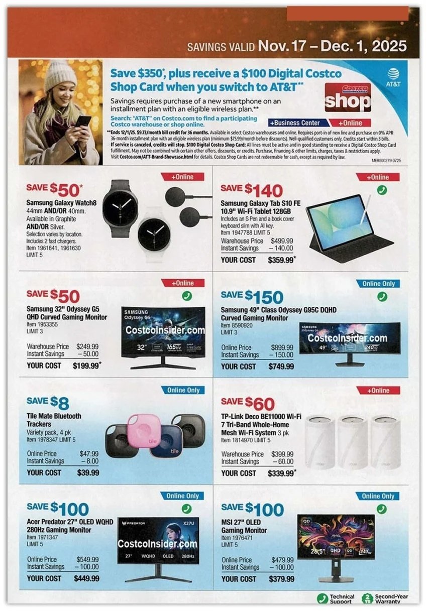 Black Friday 2025 – Holiday Savings COSTCO Sales Ad 21