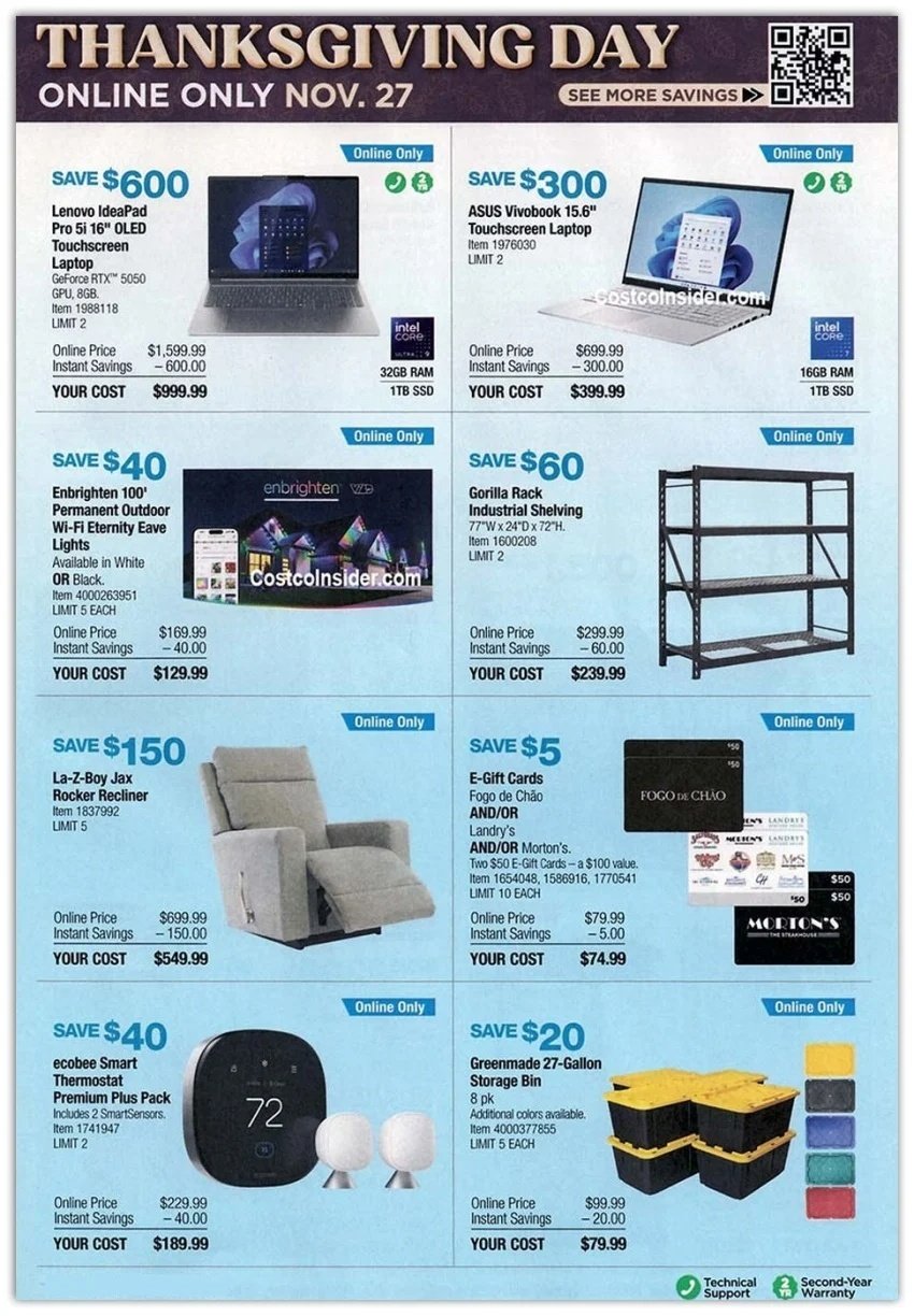 Black Friday 2025 – Holiday Savings COSTCO Sales Ad 23