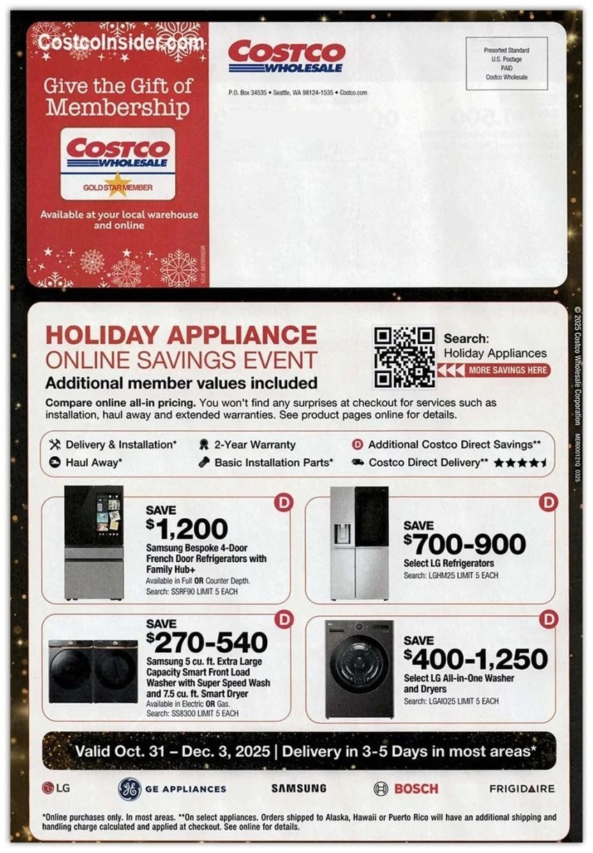 Black Friday 2025 – Holiday Savings COSTCO Sales Ad 32