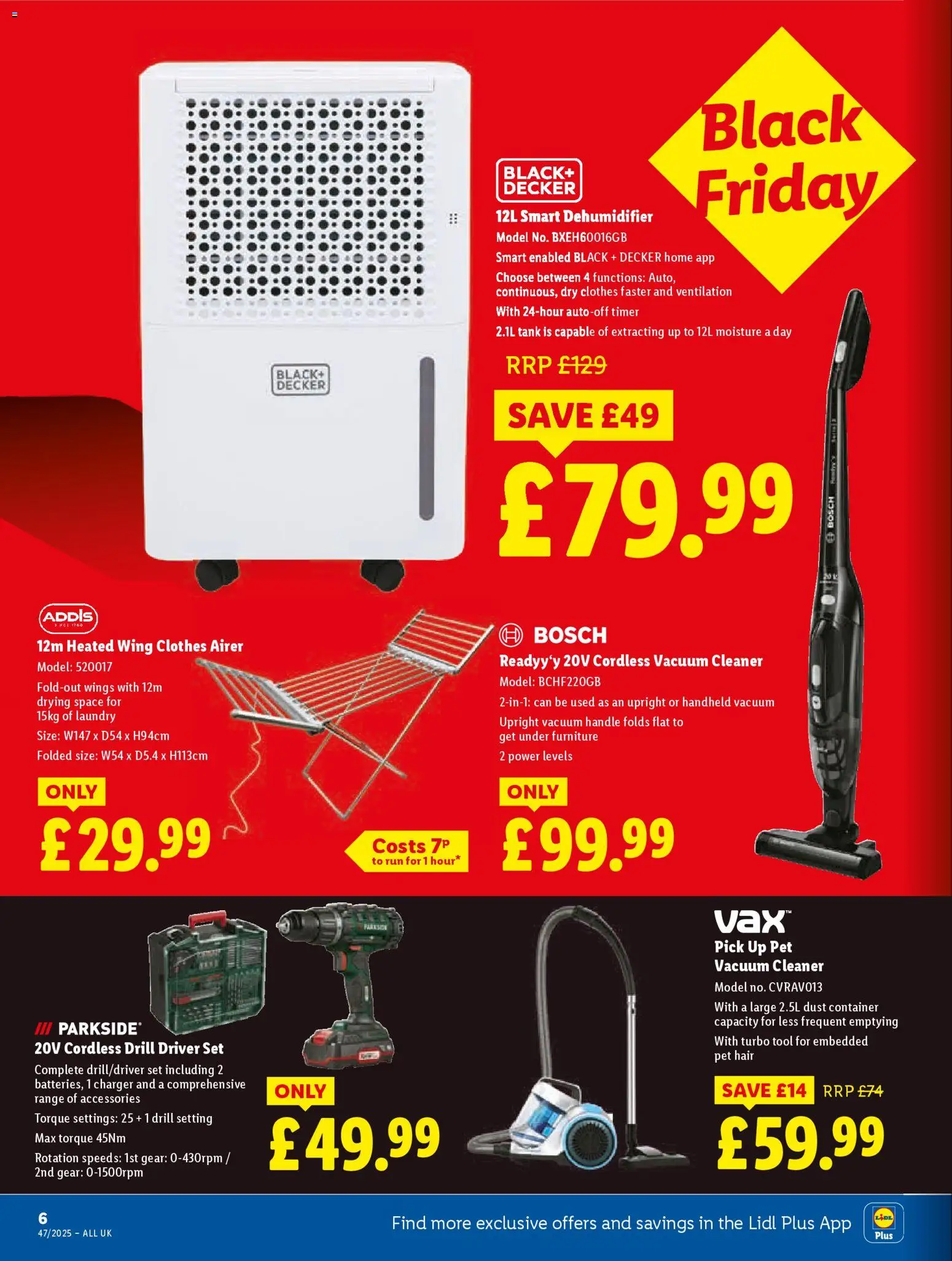 LIDL BLACK FRIDAY DEALS 2025 Offers 20/11 – 26/11 6