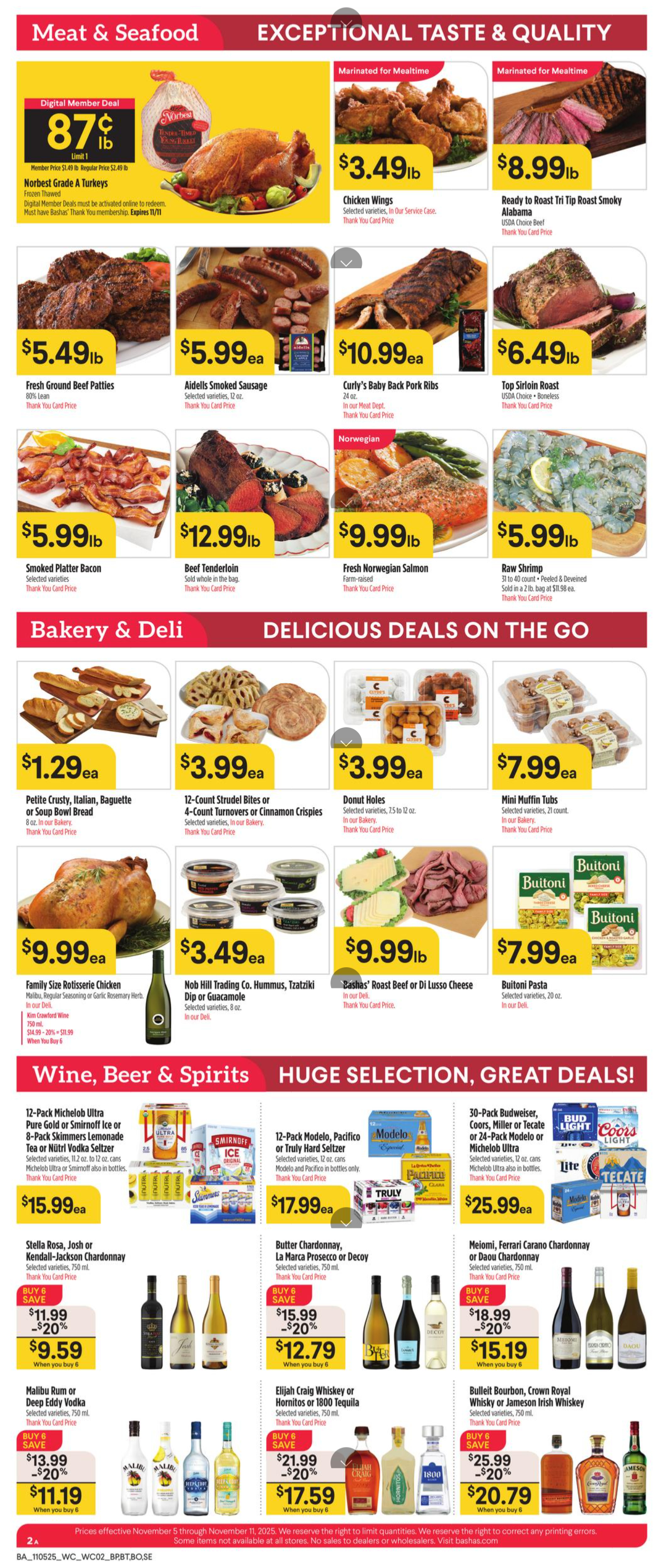 Bashas Ad Specials November 5 – November 11, 2025 2