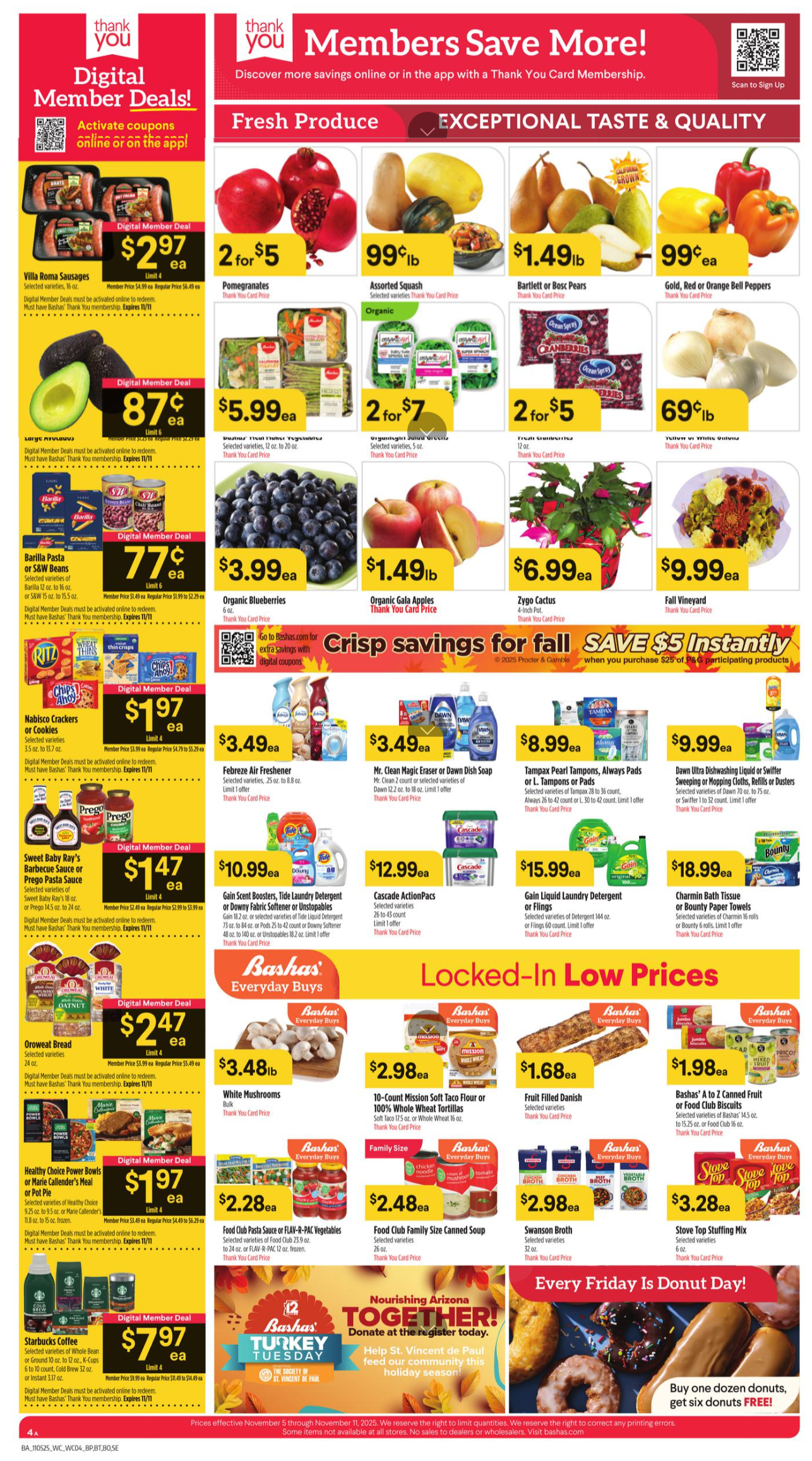 Bashas Ad Specials November 5 – November 11, 2025 4