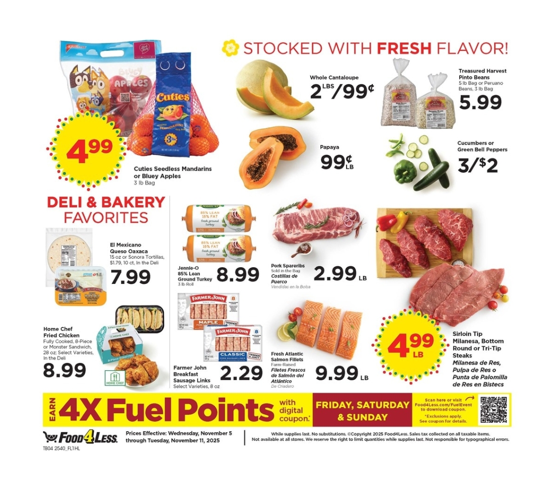 Food 4 Less Sales Ad 05 November 6