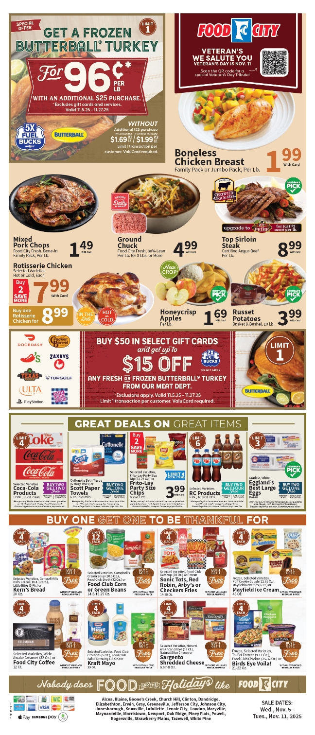Food City Ad This Week 05 November 3