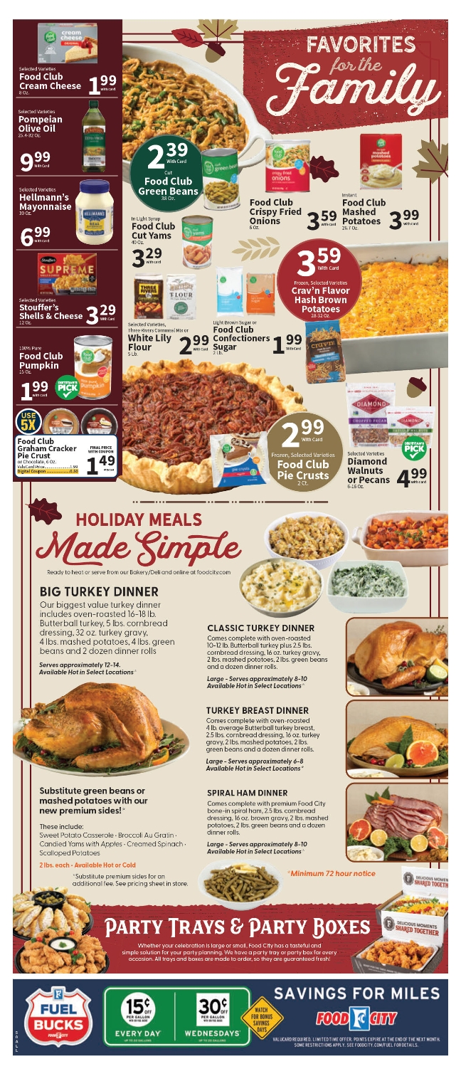 Food City Ad This Week 05 November 7