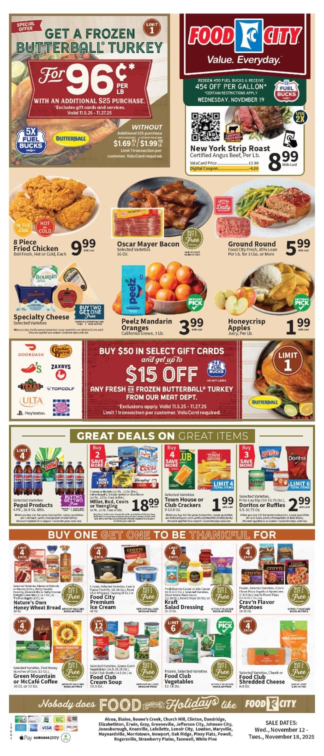 Food City Ad Sale November 12 – November 18, 2025 3