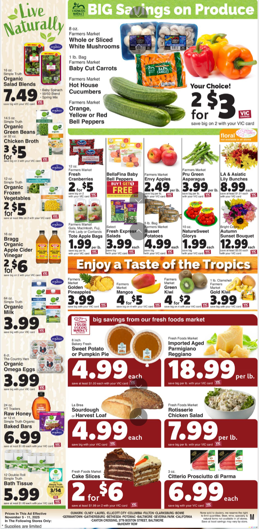 Harris Teeter Sales Ad 05 November 9