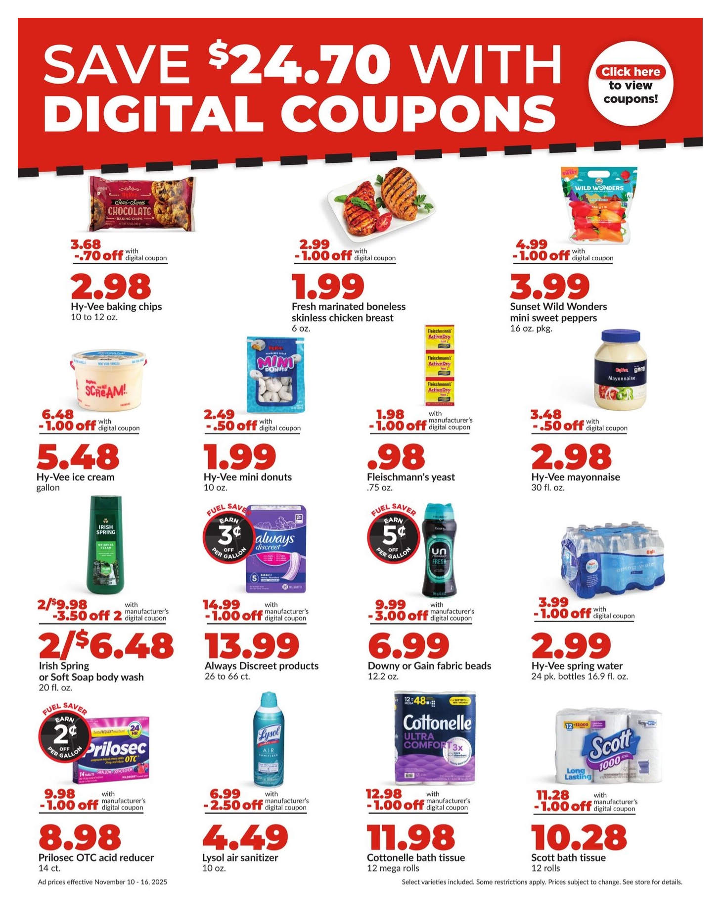 HyVee Weekly Ad For This Week 10 November Hy Vee Deals Today 13