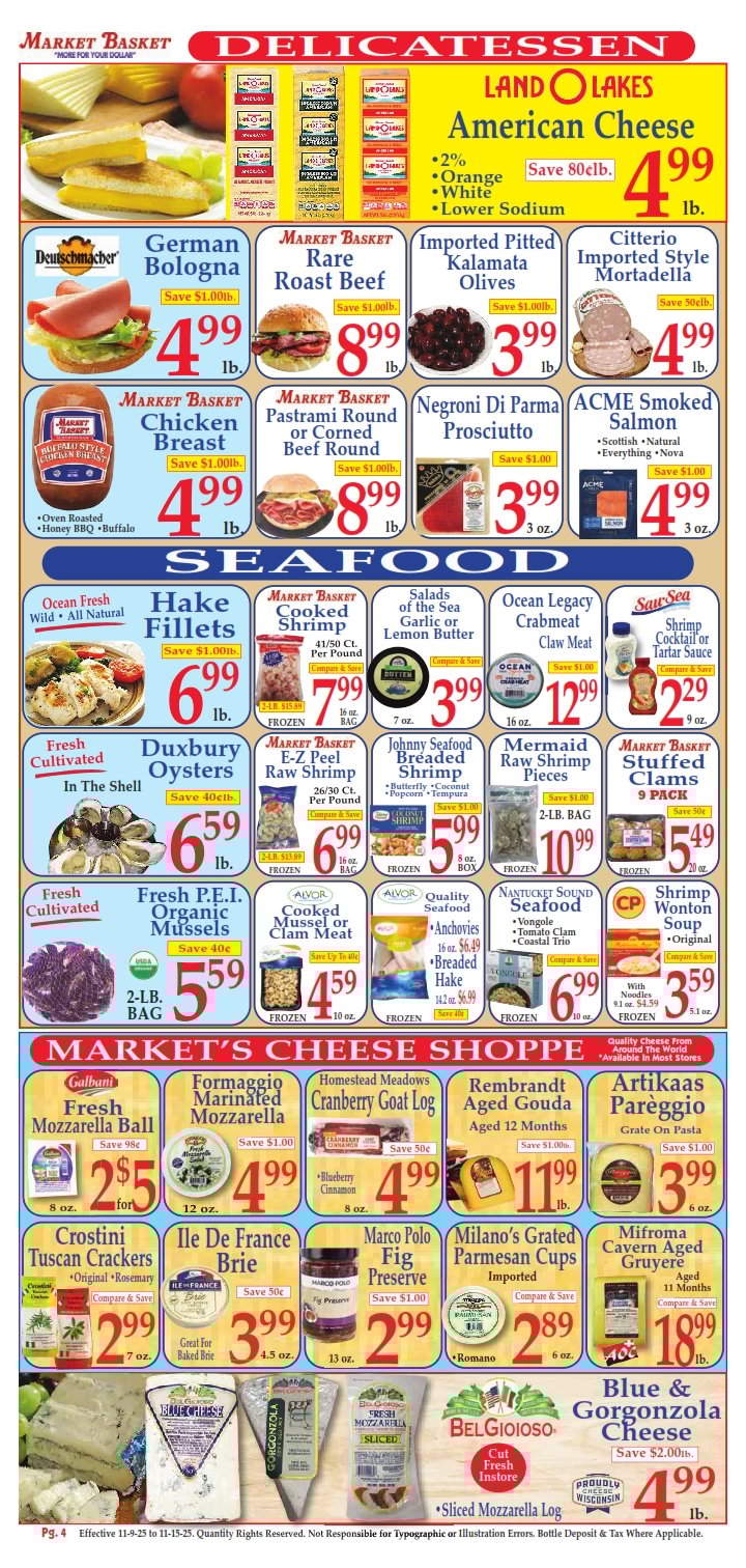 Market Basket Weekly Flyer and Circular 09 November 4