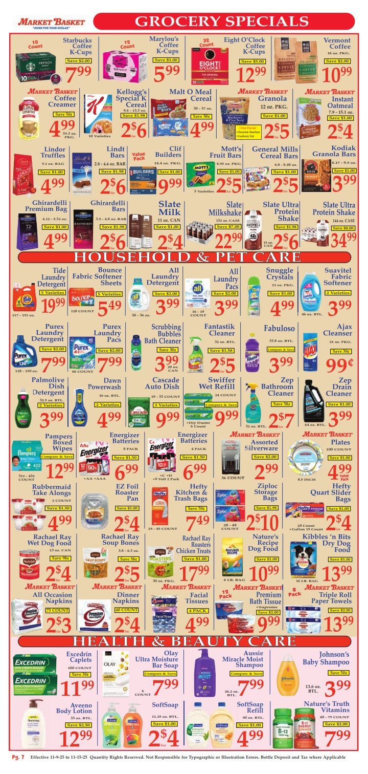 Market Basket Weekly Flyer and Circular 09 November 7