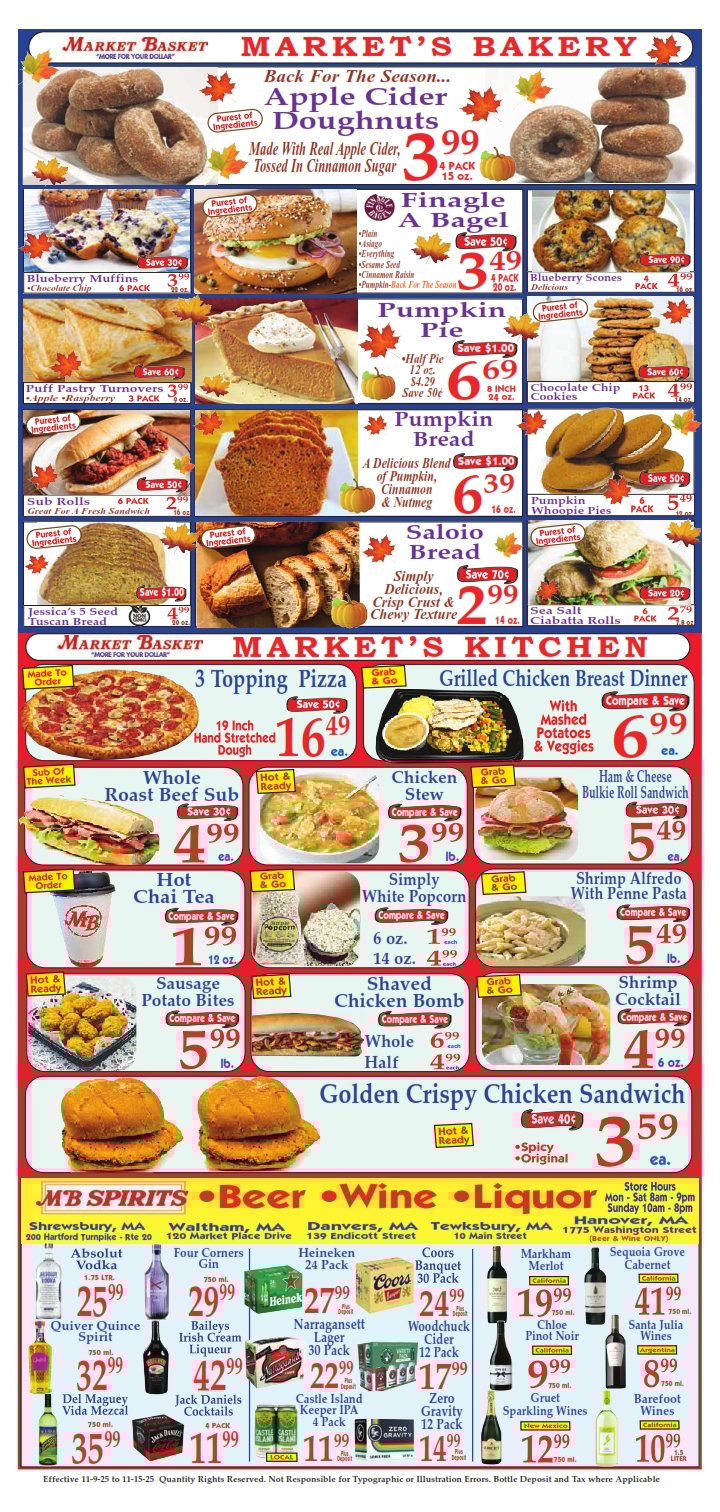 Market Basket Weekly Flyer and Circular 09 November 8