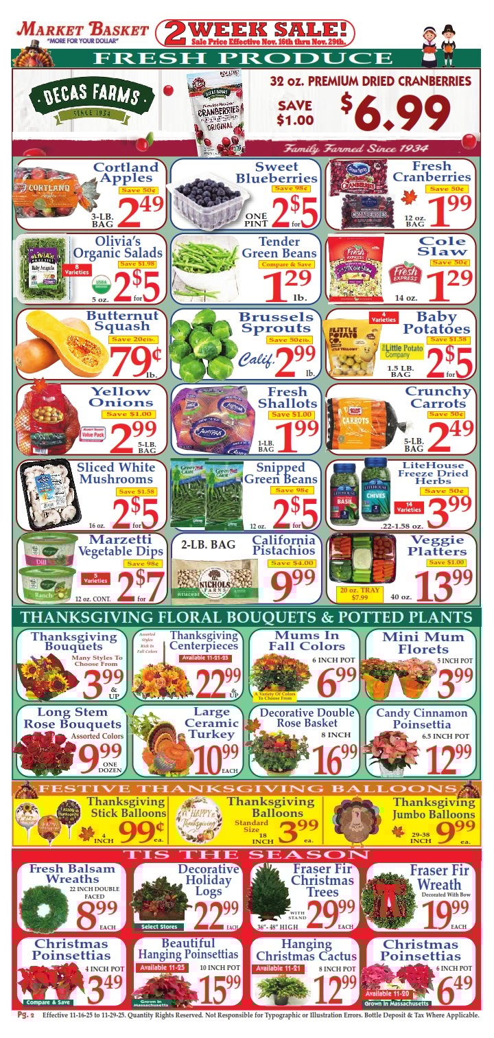 Market Basket Weekly Flyer and Circular 16 November 2