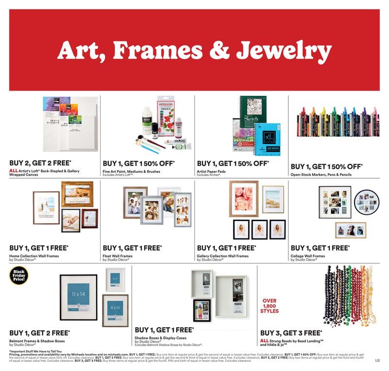 Michaels sale ad This week November 9 The Great Big Tree Spree! 4