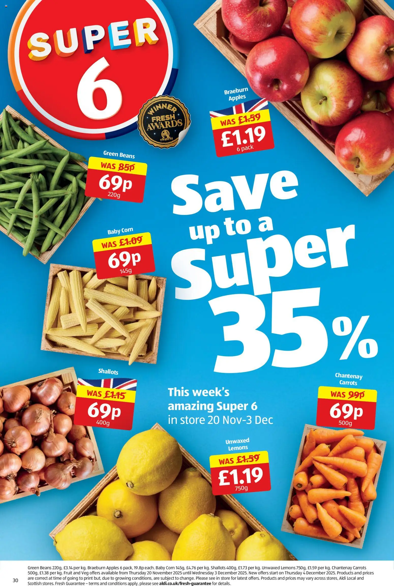 {H1} | Page: 32 | Products: Green beans, Apples, Lemons