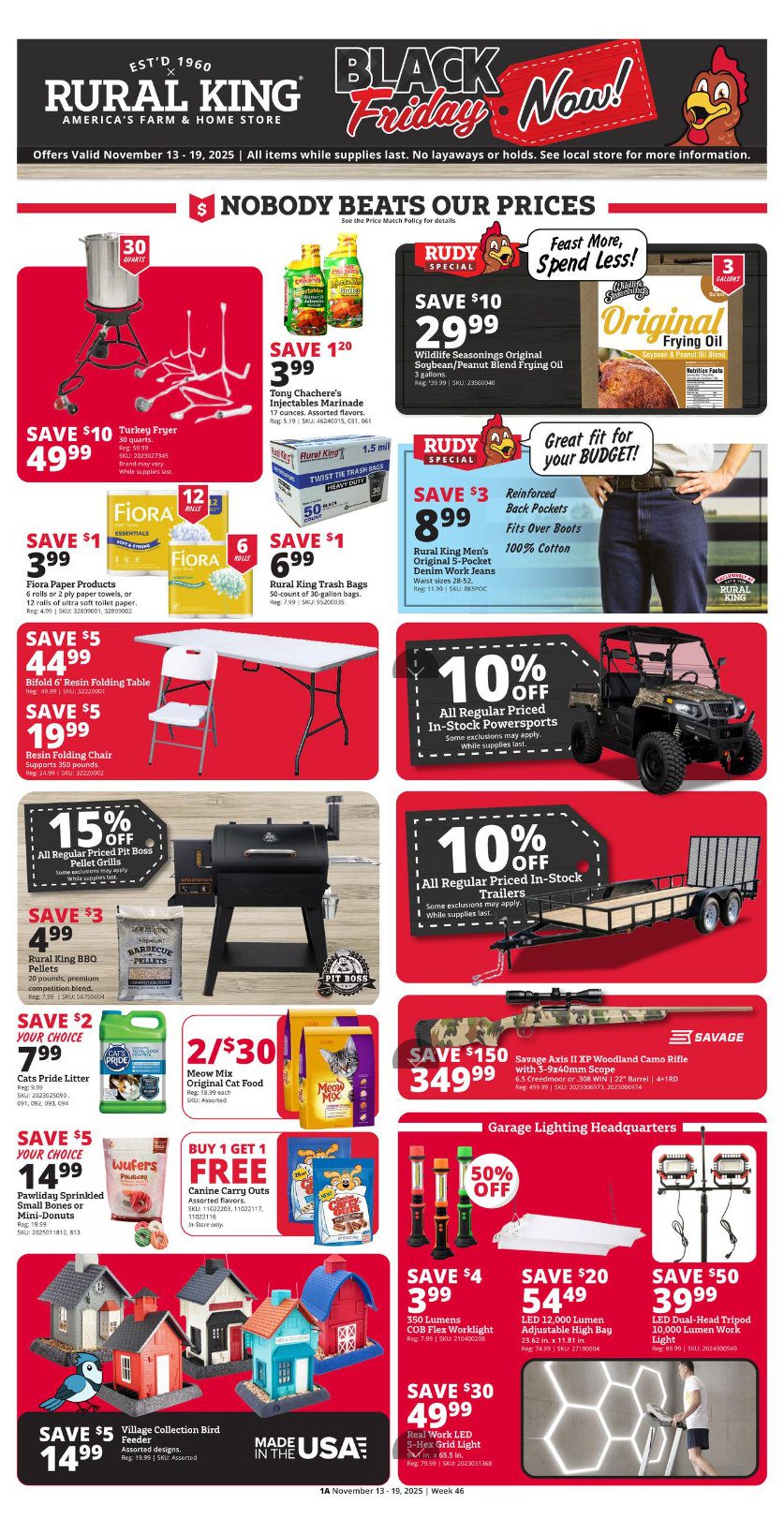 Rural King Weekly Ad November 13 – November 19, 2025. Early Black Friday Savings!