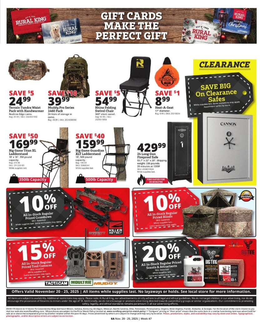Rural King Ad Sale November 20 – November 25, 2025. Black Friday Now! 8