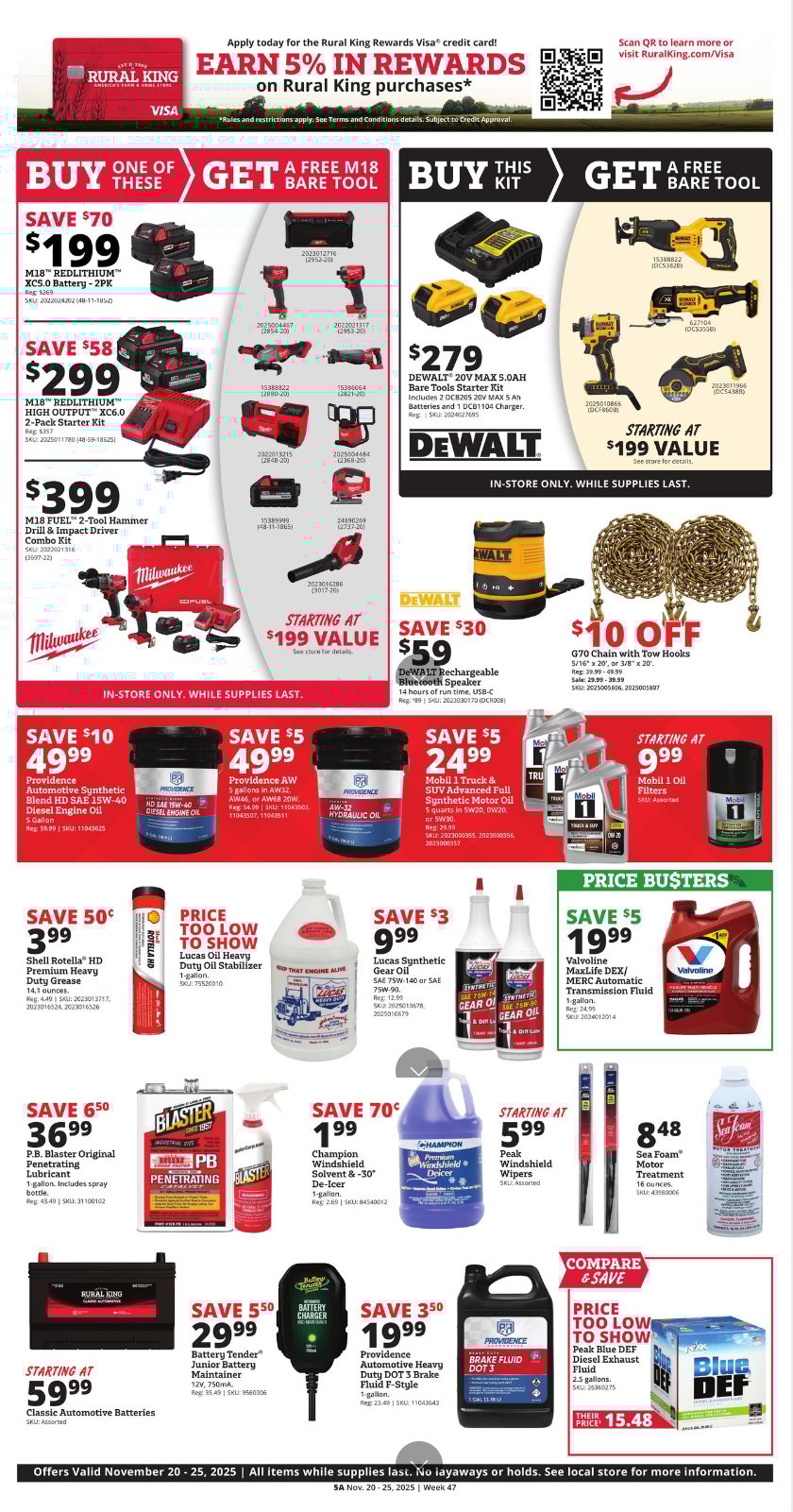 Rural King Ad Sale November 20 – November 25, 2025. Black Friday Now! 7