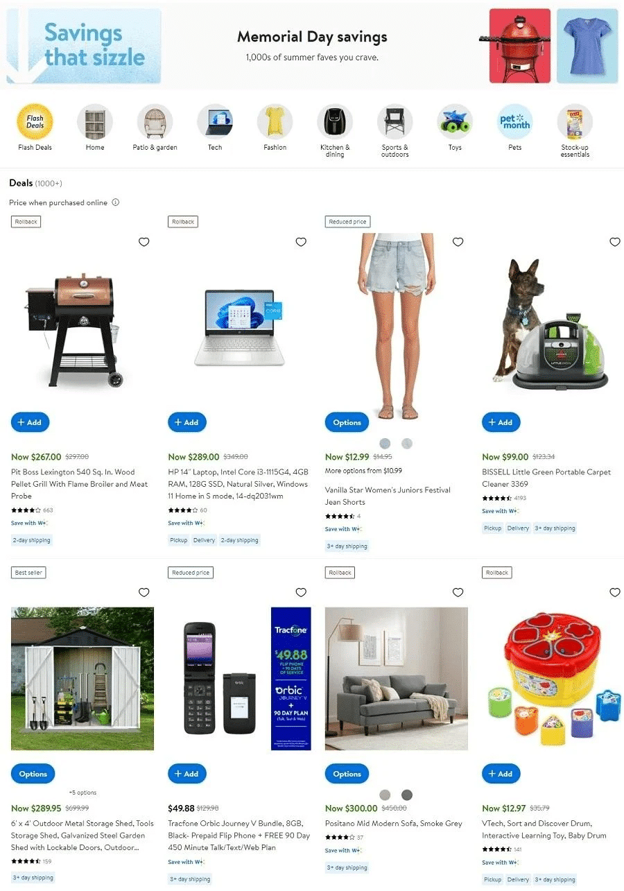 Walmart weekly ad this week Memorial Day Sale 2023