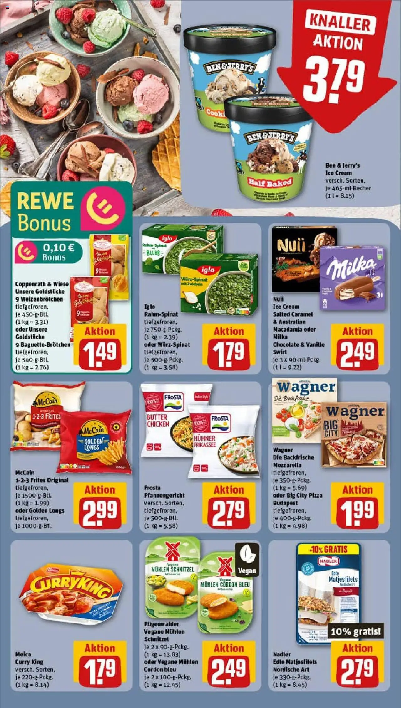 Rewe prospekt Stadtallendorf – gültig ab 28.09.2025 | Seite: 16 | Produkte: Butter, Mozzarella, Meica, Ben & Jerry's Rewe prospekt Stadtallendorf – gültig ab 28.09.2025 | Seite: 16 | Produkte: Butter, Mozzarella, Meica, Ben & Jerry's