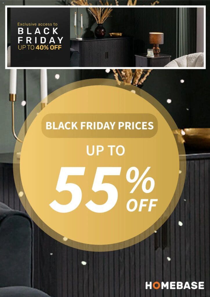 Homebase – Black Friday (from Monday 03/11/2025) – Offers Online