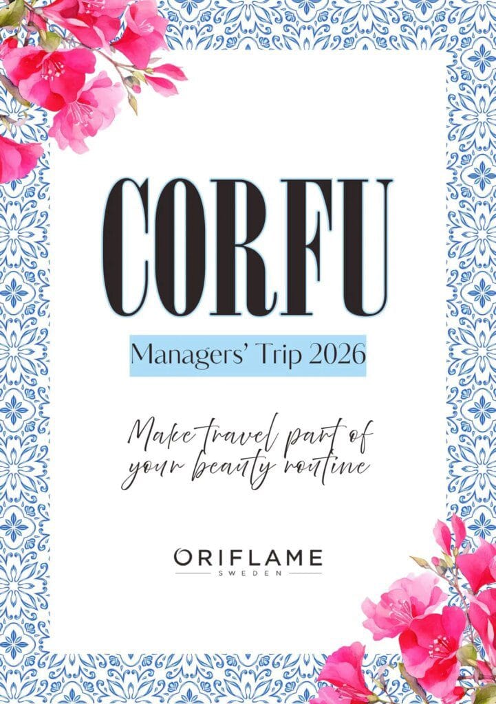 Oriflame Products UK Managers’ Trip: Corfu 2026 Tuesday 21 November