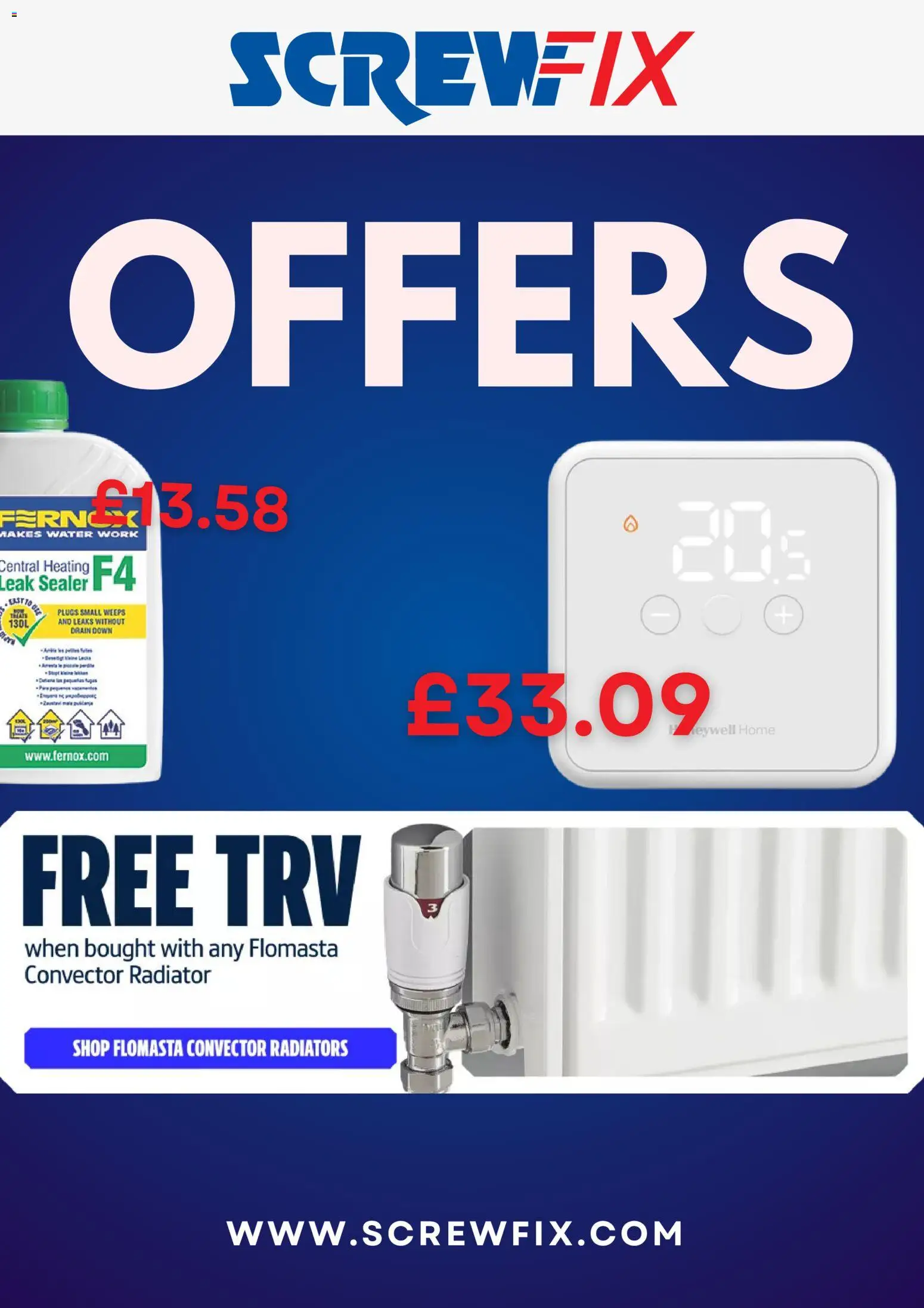 SCREWFIX offers, deals and sales Monday 24 November 1